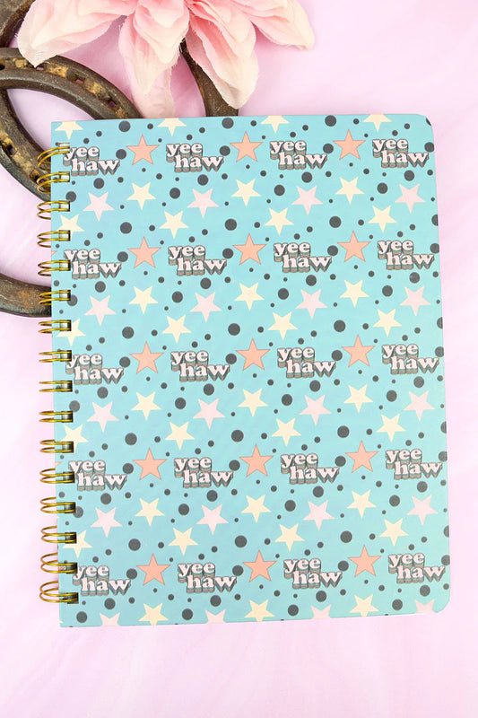 Yeehaw Stars Wirebound Hardcover Journal