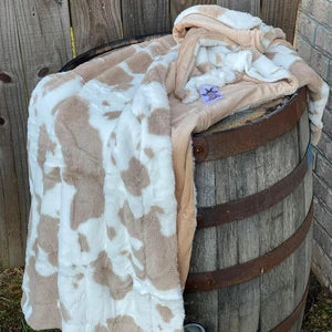 Tan Cow Blanket
